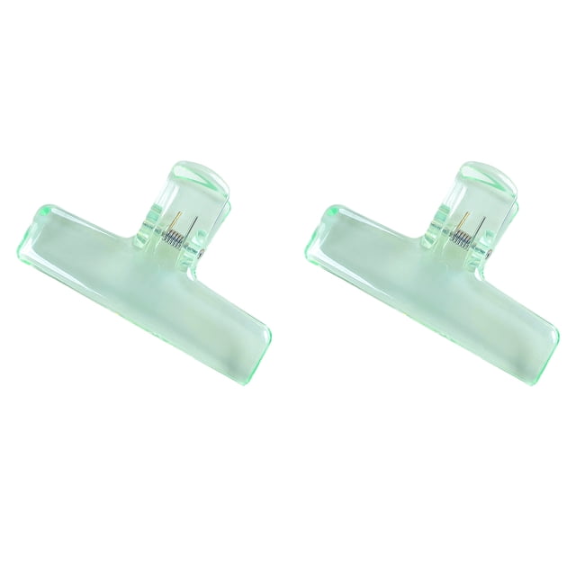 2pcs Clear Acrylic Binder Clips with Strong Grip Colorful Paper Clips for Office School Home Reusable Binder Clips for Organizing Documents Photos Crafts
