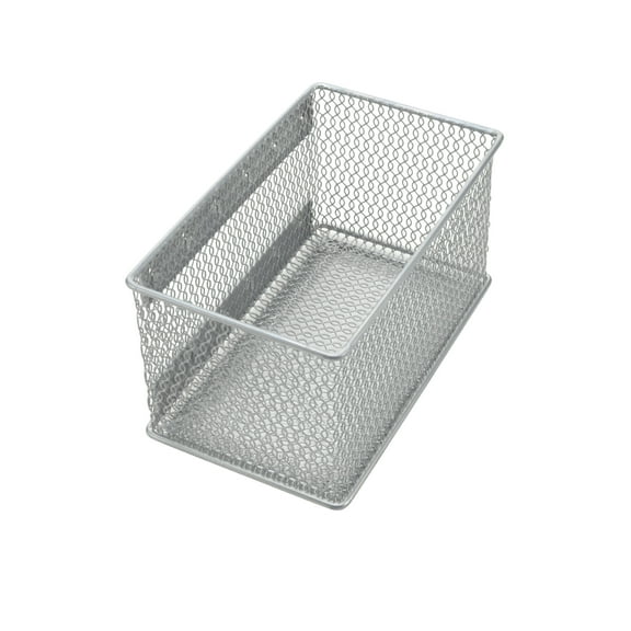 Ybm Home Wire Mesh Magnetic Storage Basket for Kitchen Storage, Silver