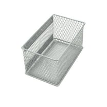 Ybm Home Wire Mesh Magnetic Storage Basket for Kitchen Storage, Silver
