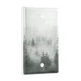 thumbnail image 2 of Yayeee Blank Wall Plate Cover 1-Gang 4.5"x2.7" Home Unused Decorative Outlet, Foggy Forest, 2 of 7