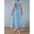 thumbnail image 5 of Women'S Summer 2025 Sleeveless Maxi Dress One Shoulder Casual Slim Swing Pleated Formal Dresses with Pockets S, 5 of 8