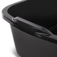 thumbnail image 4 of Sterilite 18 Quart Dishpan Plastic Basin Black, 2 Pack, 4 of 7