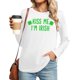 thumbnail image 1 of Uootdi St Patricks Day Long Sleeve Shirts for Women Retro Lucky Clover Tshirt Irish Shamrock Graphic Tee Tops Gift, 1 of 5