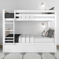 thumbnail image 2 of Max & Lily Solid Wood Scandinavian Twin over Twin Bunk Bed For Kids with Storage Trundle, 2 of 11