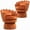 Orange, variant on Newnno 360° Swivel Accent Chairs, Mid-Century Modern Velvet Barrel Chair, Comfy Shell Shape Arm Chair with Lumbar Pillow for Living Room, Bedroom, Office, Beige