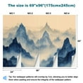 thumbnail image 3 of Peel and Stick Wallpaper Large Mountain Distressed Nature Landscape Mountain Mountains Misty Modern Art Wall Mural Decor Self Adhesive and Removable 69in x 98in, 3 of 8