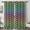 Rainbow Checkered Pattern, variant on Rainbow Checkered Pattern Blackout Curtains,Triple Weaved Fabric,Thermal Insulated,Room Darkening,Grommet Top,2 Panels,42x84in(107x213cm)