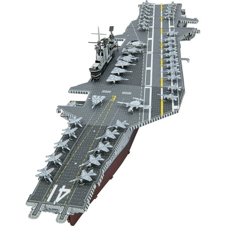 Model Kit USS Midway (CV-41) Aircraft Carrier (Challenging Difficulty) Steel Model by Metal Earth