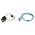 thumbnail image 2 of 5X RJ45 Network Cable Serial Cable Rj45 to DB9 and RS232 to USB (2 in 1) CAT5 Ethernet Adapter LAN Console Cable,5 x Rj45 to DB9 Cable 5 x RS232 to USB Cable,blue&white&black, 2 of 8