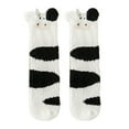 thumbnail image 1 of Guardurnaity 1 par de calcetines pantuflas para mujer, bonitos, cómodos, suaves, acogedores, lavables, para invierno, para dormir, calcetín Medias, 1 of 6