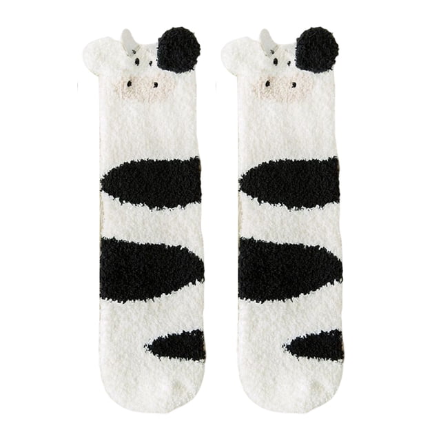 Guardurnaity 1 par de calcetines pantuflas para mujer, bonitos, cómodos, suaves, acogedores, lavables, para invierno, para dormir, calcetín Medias