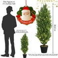 thumbnail image 2 of Poetree 2 Pack 3FT Topiary Artificial Faux Cedar Tree Plant Potted Indoor or Outdoor UV Protection Plastic Tree, 2 of 9
