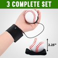 thumbnail image 2 of Playbees Reactive Practice Baseballs on Elastic Cord Perfect for Training, Fun Outdoor Activities for Spring Training, Fun Outdoor Activity for Kids, Boy or Girl, Party Favor (3 Pack), 2 of 5