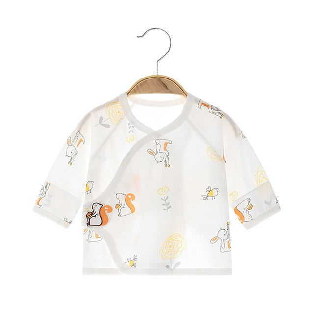 ¡Liquidación! Pijamas de algodón de verano Honeeladyy, camisetas de moda para bebés, camisetas populares para recién nacidos, regalo para niños (naranja, 1-3 meses)