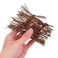 thumbnail image 4 of OULII 3pcs Simulation Fence Table Flower Miniature Fence Brown Office Decor For Interior Designers, 4 of 5