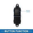 thumbnail image 3 of Interruptor de ventana eléctrica Unique Bargains No.GV2S66370A para el lado del pasajero delantero derecho para Mazda 6 2005-2015 Negro, 3 of 7