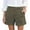 010_Army Green, variant on JGNGSHN Linen Shorts for Women Summer Casual High Waist Running Short Button Closure Wide Leg Beach Shorts with Pockets