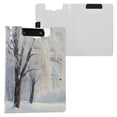 thumbnail image 3 of A4 Double Clip File Folder Binder Clipboards Waterproof Durable Foldable Folder Suitable for Office and Family Winter Tree View, 3 of 9