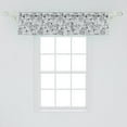 thumbnail image 2 of Ambesonne Muted Colors Window Valance, Greyscale Sea Fishes, 54" X 12", Pearl and Pale Grey, 2 of 3