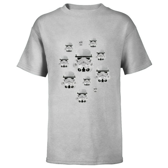 Star Wars Stormtrooper Helmets - Short Sleeve T-Shirt for Kids - Customized-Athletic Heather
