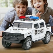 Yirtree 1/36 Simulation Police Car Model, Wagon Toy Car for Kids, Pull Back Vehicles Toy Car for Toddlers Kids Boys Girls Gift Vehicle Pull Back Truck Model Kids Toy Christmas Gift