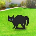 thumbnail image 3 of BlackCat pour Jardin BlackCat Scarer de Jardin Yeux Réfléchissants Résistant aux Intempéries Scarer pour Jardin Extérieur Marqueurs de Jardin pour Signes de Jardin en Métal Sweet 16 avec Drapeau de Jardin de Pâques pour Garçons, 3 of 3