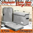 thumbnail image 2 of 6 Pcs Comic Book Storage Boxes, Back to School Collapsible Comic Short Box Case with Lid, 15.8 x 7.9 x 11.4 Inch Book Bin Container Holds 150 Comics(Gray), 2 of 6
