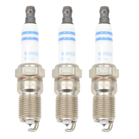 NEW Set of 3 Spark Plugs Bosch for Acura Chevy Ford Honda Mazda Ponitac