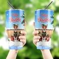 thumbnail image 4 of Merry Christmas Woofmas Xmas Noel Basenji Elf Candy Cane Snow 30oz Stainless Steel Tumbler Insulated Cup with Lid African Barkless Dog Lover - 13017, 4 of 5