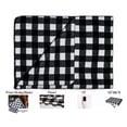 thumbnail image 1 of Electric Car Blanket 12 Volt Heated Grid Pattern with Auto-Off Timer Heat Resistance Carpet Safety Heating Rug for Cold Weather Black, 1 of 7
