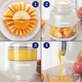 thumbnail image 4 of ¡Descuento del Día!, Vaso para jugo portátil para batidos, tipo C, recargable, portátil, con dos tapas intercambiables, vaso para jugo de frutas y verduras Akmoler, 4 of 9
