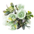 thumbnail image 4 of Tela de seda Rosa Oficina en casa Decorativa Artificial Flor de rosa realista Fiesta de boda Ramo de rosas falsas, Verde Scienceny  HA6540-04B, 4 of 6