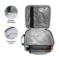 thumbnail image 3 of Square Lunch Bag 10.5*3.5*9.5 Inches Cooler Bag Lunch Bag Insulation Portable Durable Fashion Christmas Snow Man, 3 of 6