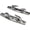 Mirror Like Silver, variant on ABCISI Heavy Dudy Marine Grade 316 Stainless 2PCS of Right and Left 3 Holes 6"(152mm) Boat Angled Bow Chocks Yacht Deck Dock Mooring Rope Cleat Chock