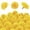 Yellow-2.3 Inches, variant on WeeWhimsy 20Pcs Artificial Carnations Flower,Yellow Orange Flower Heads Bulk with Stem,Silk Artificial Flower DIY Decor for Halloween,Day of The Dead,Mexican Party,Home Decor