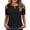 Black A1, variant on Edvintorg Women's Blouses Loose Fit Lightweight Cold Shoulder Crew Neck Casual Tops Womens Trendy Clothes Beige M