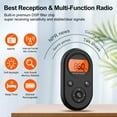 thumbnail image 2 of AM FM Portable Radio,Personal Pocket Radio Rechargeable with Best Reception,Long Battery Life,Stereo Earphone,Small Digital Transistor Radios for Hiking,Walking,Jogging, 2 of 4
