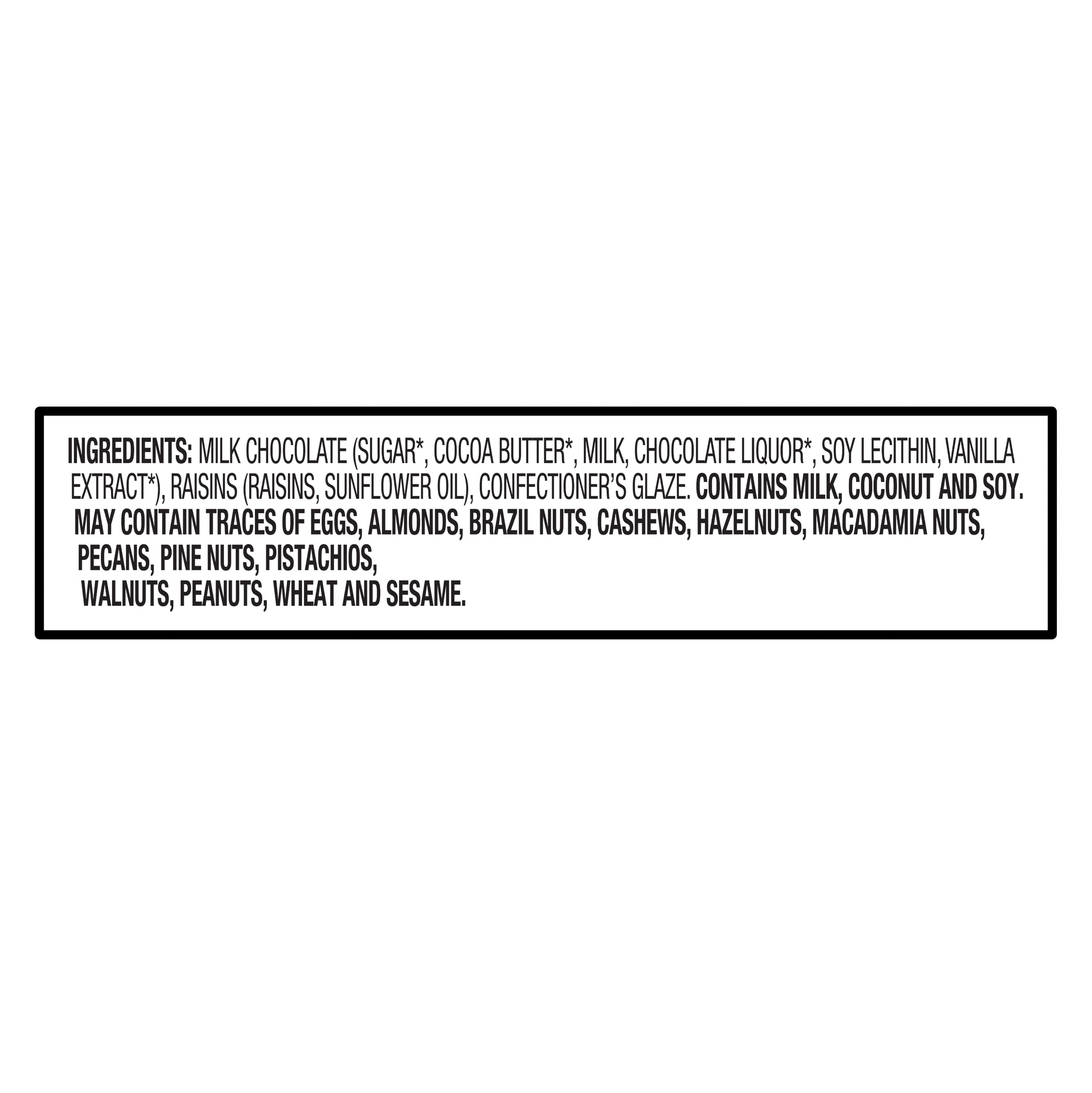 (3 pack) Great Value Milk Chocolate Raisin Tub, 12 oz