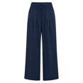 thumbnail image 5 of Kelon Women's Casual Pants, Women Wide Leg Palazzo Pants 2026 Summer Casual Loose Elastic High Waisted Flowy Lounge Beach Trousers Work Outfits, S, 5 of 5