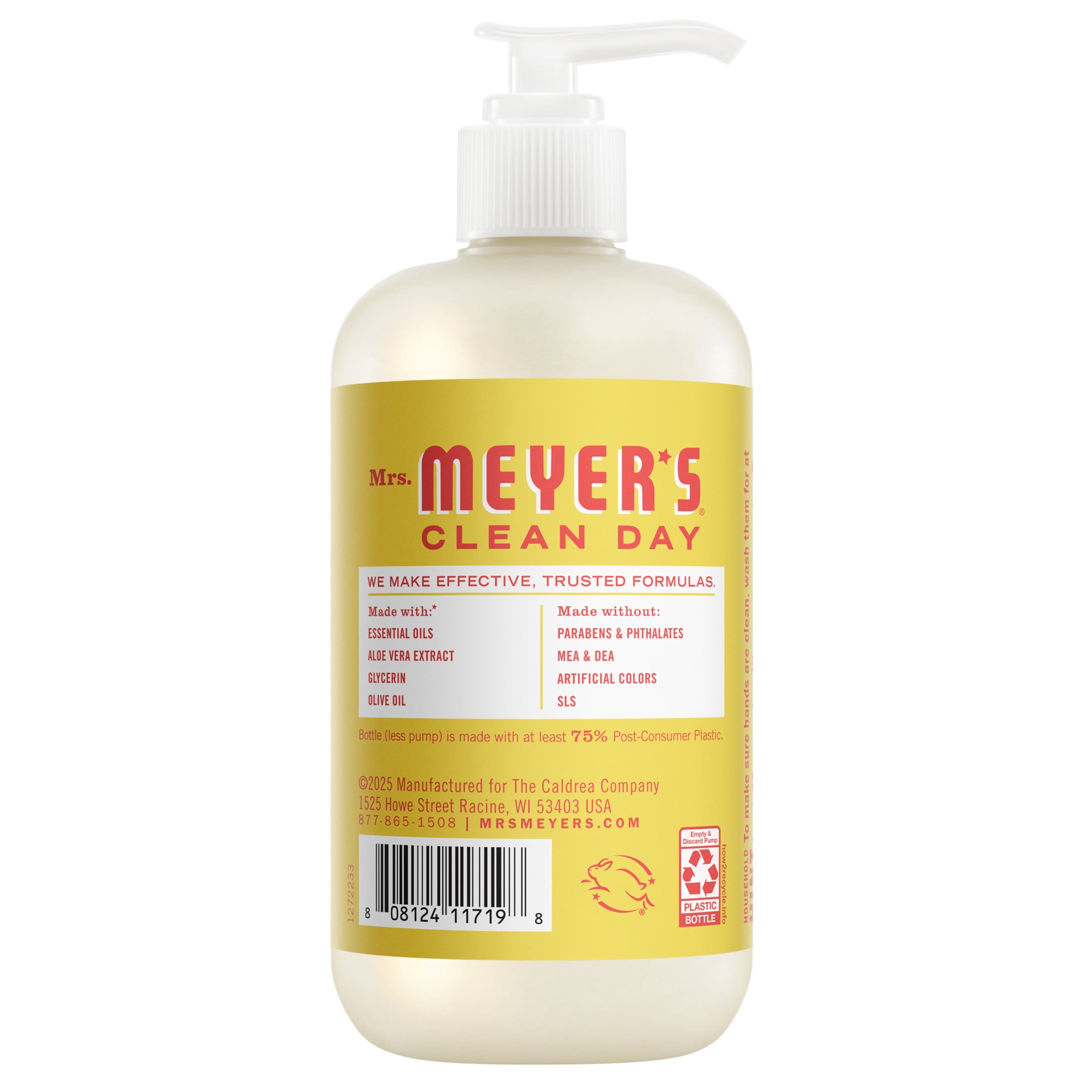 Mrs. Meyer’s Clean Day Hand Soap, Lemonade Scent, 12.5 Fl Oz
