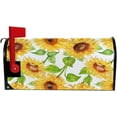 thumbnail image 5 of Coolnut Mailbox Cover Watercolor Sunflowers On White Post Mail Box Cover Magnetic Mail Wraps Cover Oversize 25.4" L x 20.78" W, 5 of 5