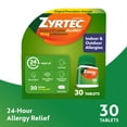 thumbnail image 2 of Zyrtec 24 Hour Allergy Medicine Tablets, 10 mg Cetirizine HCl Antihistamine, 30 Count, 2 of 10