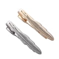 thumbnail image 3 of Tie Clip Fashionable Feather Shape Tie Bar Clip Tie Clip Pin for Business Wedding, 3 of 5
