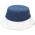 thumbnail image 6 of CoCopeaunts Denim Bucket Hat Fisher Outdoor Blue White Patchwork Summer Men's Fisherman Hat New Foldable Ladies Basin Cap, 6 of 8