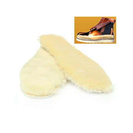 1 Pair Artificial Sheepskin Fur Pads Insoles For Boots Shoes Rainboots 3cm 10 Size Shoe Care &