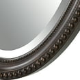 thumbnail image 2 of 32 Inch Wood Wall Mirror, Beaded Oval Shape, Antique Bronze, 2 of 5