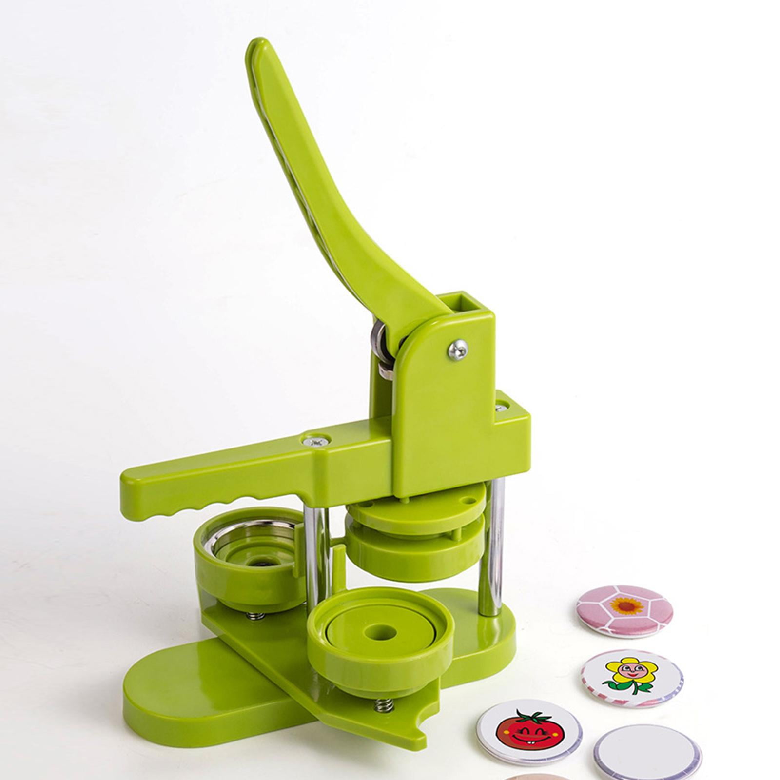 Badge Button Maker Machine w/ Die Set Making Pin Button Press Cutter Circle Button Badge Machine Badge Button Making 37mm
