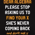thumbnail image 3 of CafePress - Dear Algebra T Shirt - Women's Traditional Fit Dark T-Shirt, 3 of 4