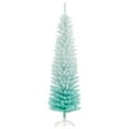 thumbnail image 1 of HOMCOM Slim Artificial Christmas Tree, Pencil Xmas Tree, Gradient Blue, 1 of 10