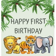 LULU AND BELL First birthday guest book (Hardcover): Birthday guest book, first birthday book, party and birthday celebrations decor, memory book, 1st birthday, happy birthday guest book, celebration message log bo